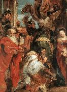 RUBENS, Pieter Pauwel The Adoration of the Magi (detail) f oil on canvas